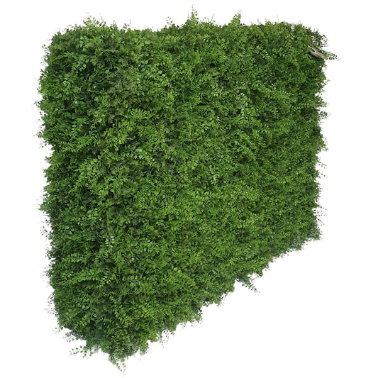 Premium Freestanding Artificial Fern Hedge - 108cm x 106cm - Evergreenery