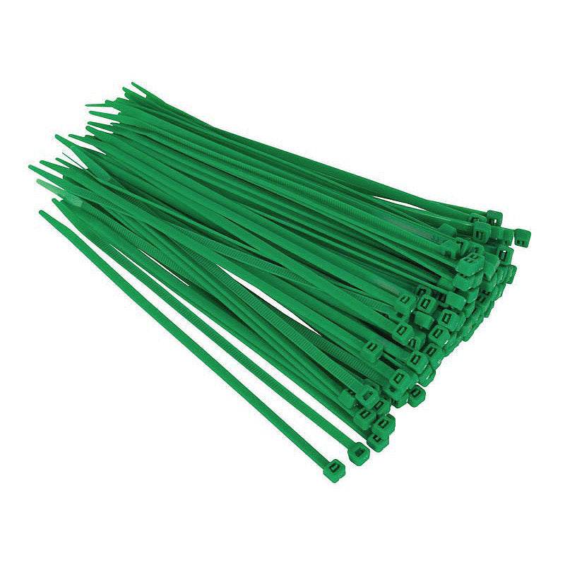 Green Cable Ties - Packs of 100 - Evergreenery