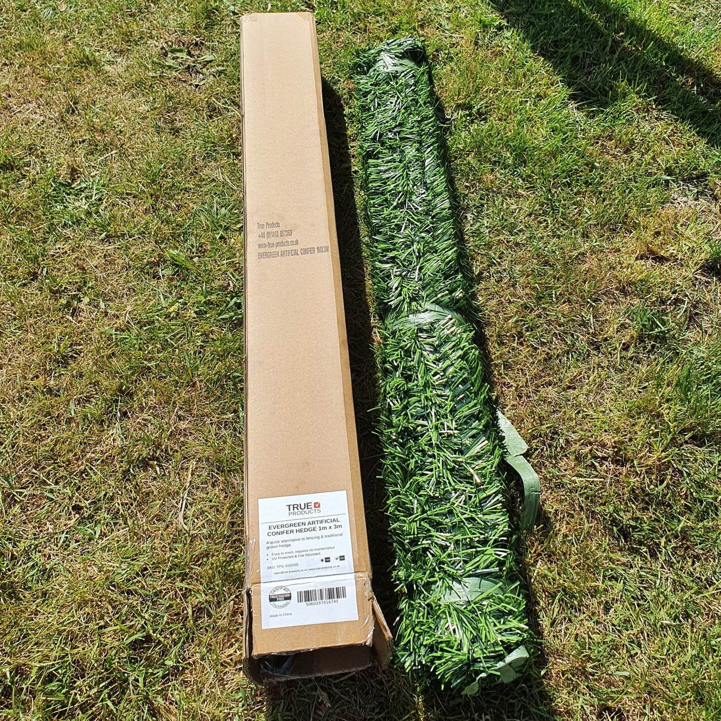 Artificial Conifer Hedge Garden Fence Privacy Screen - Evergreenery