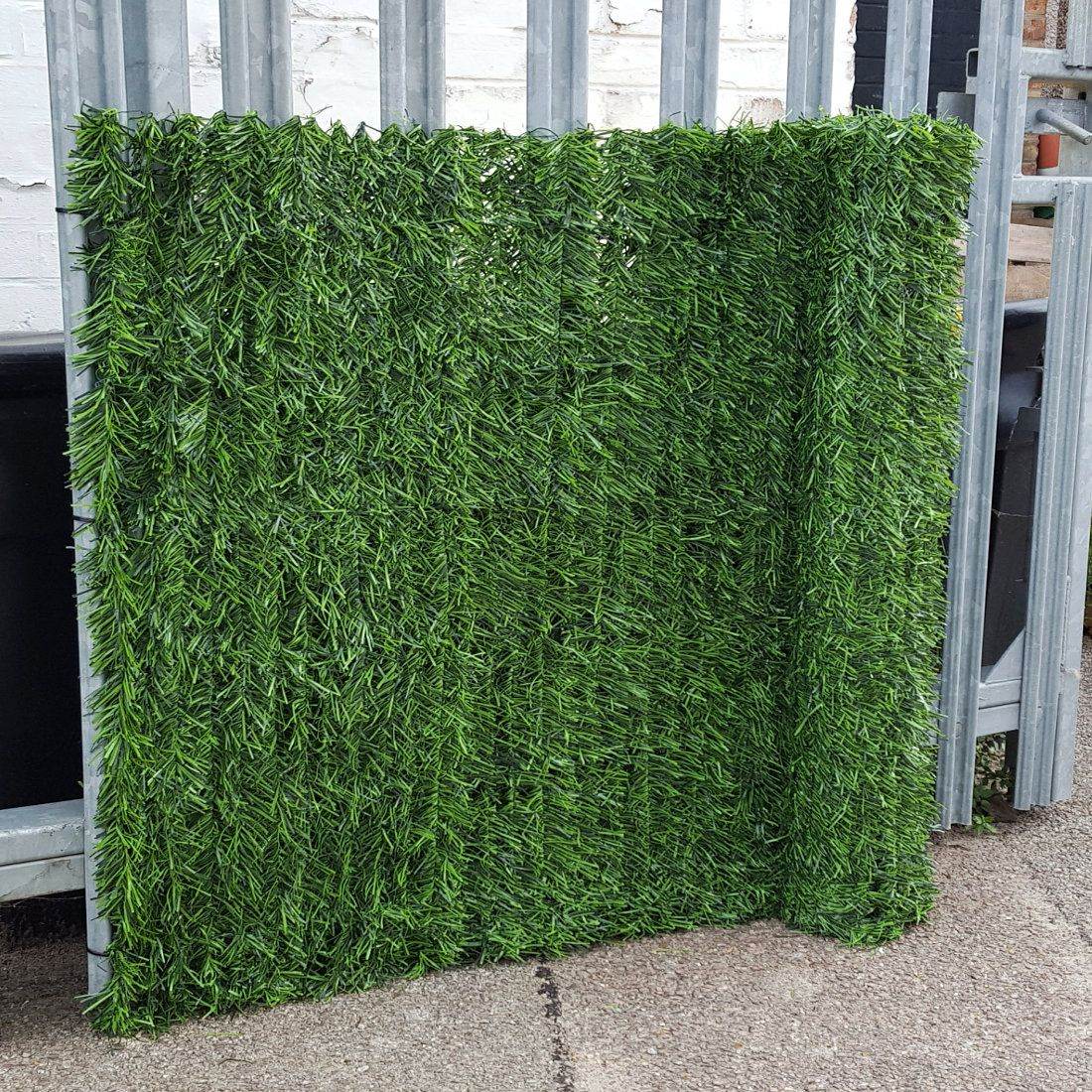 Artificial Conifer Hedge Garden Fence Privacy Screen - Evergreenery