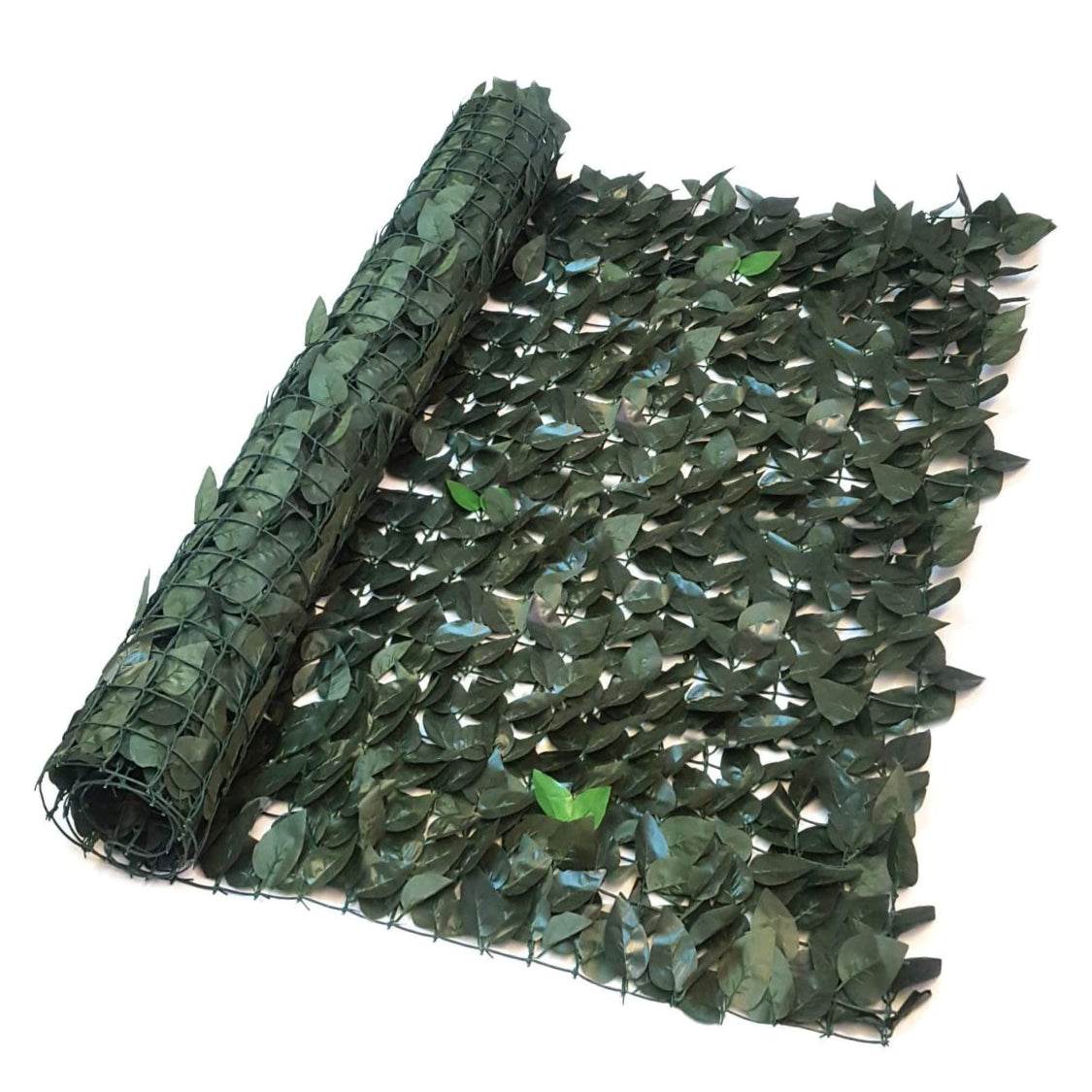 Artificial Hedge Two Colour Ivy Leaf Garden Fence Privacy Screening - Evergreenery