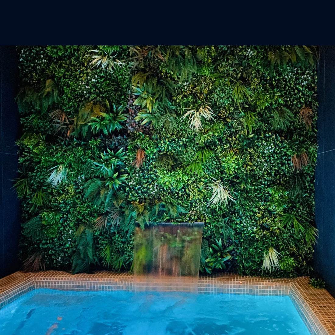 Premium Artificial Green Wall Panel 1m x 1m - Spring - Evergreenery
