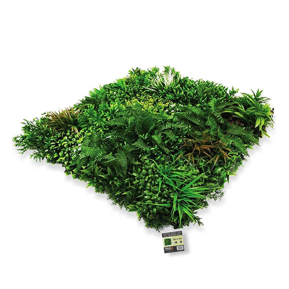 Premium Artificial Green Wall Panel 1m x 1m - Spring - Evergreenery