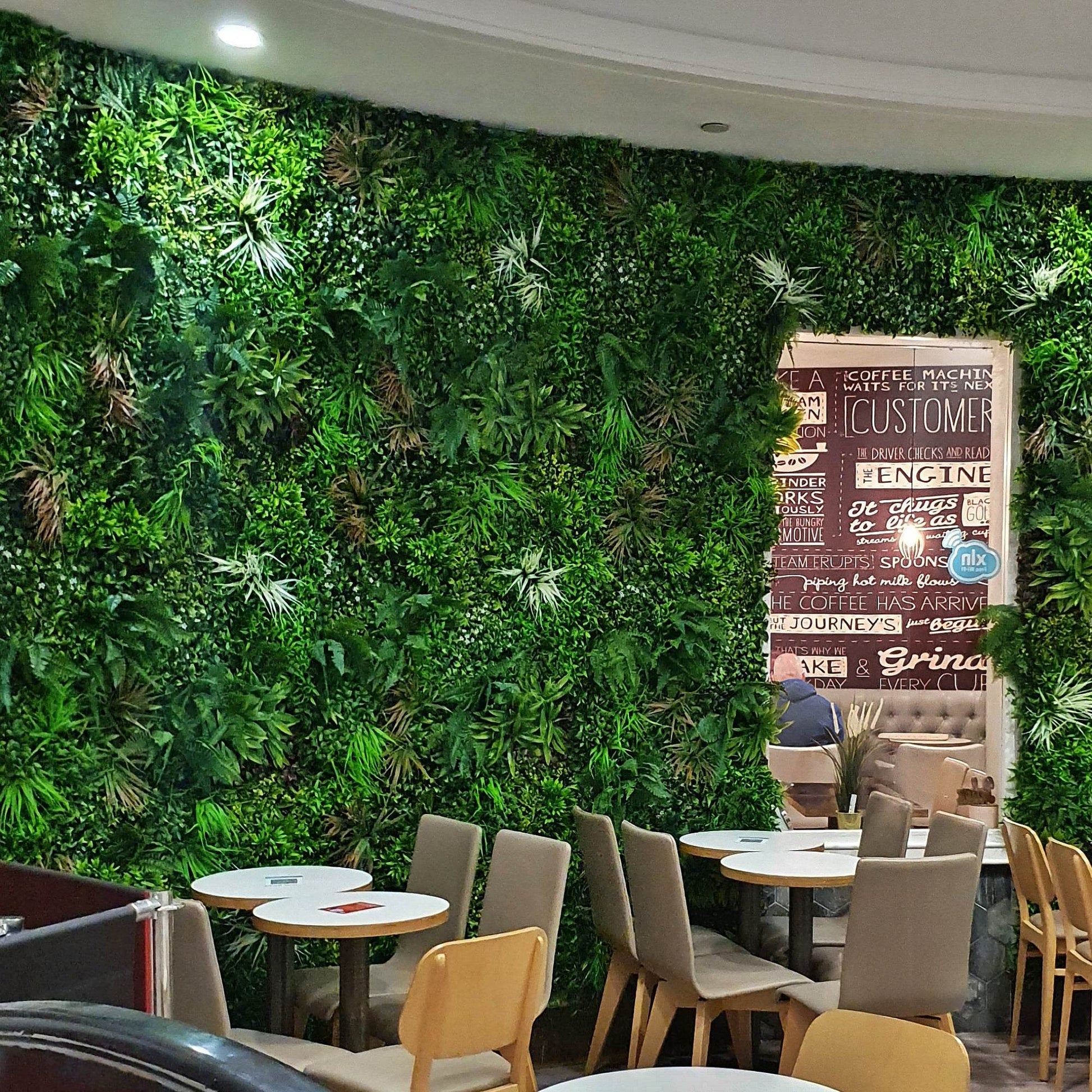 Premium Artificial Green Wall Panel 1m x 1m - Spring - Evergreenery