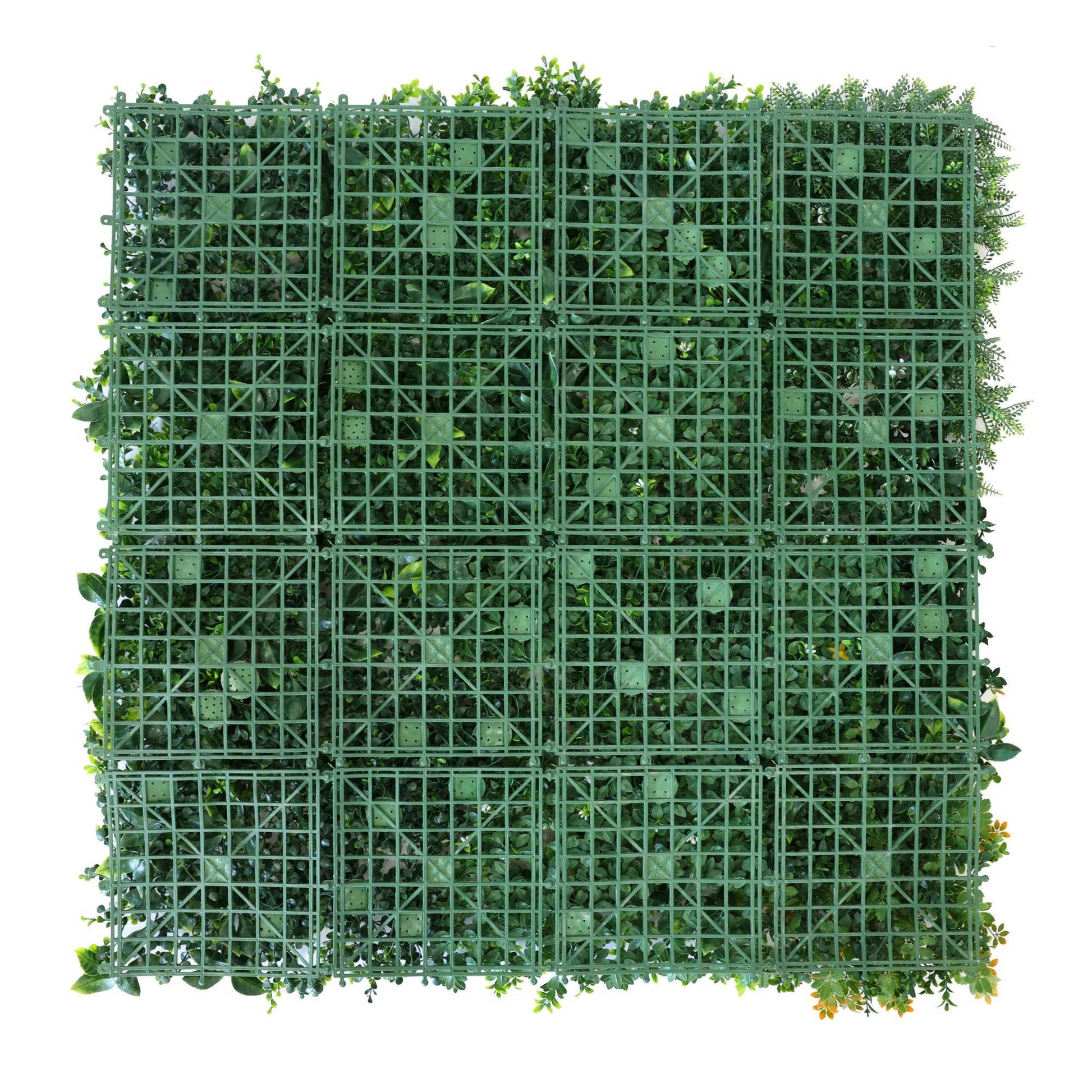 Premium Artificial Green Living Wall Panel 1m x 1m - Meadow - Evergreenery