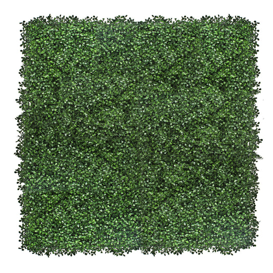 Boxwood Artificial Living Wall Hedge Mat Green 1m x 1m - Evergreenery