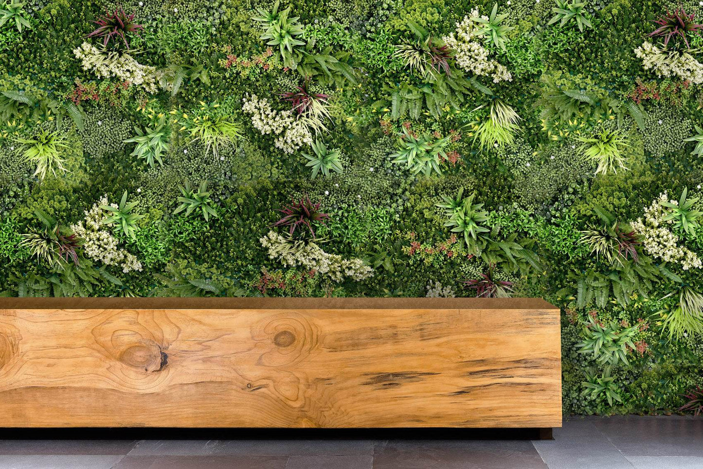Premium Artificial Plants Green Wall Panel 1m x 1m - Gala A - Evergreenery