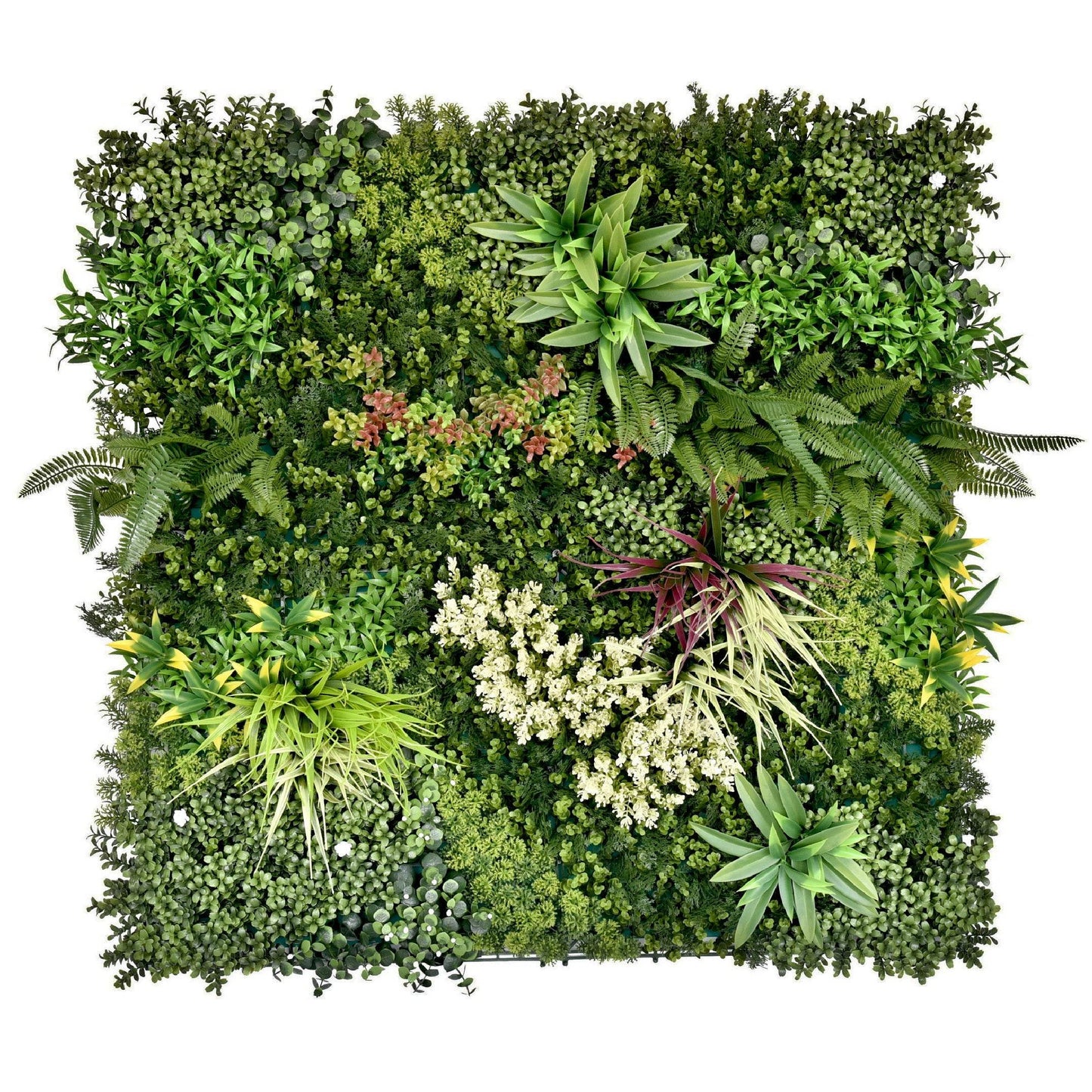 Premium Artificial Plants Green Wall Panel 1m x 1m - Gala B - Evergreenery