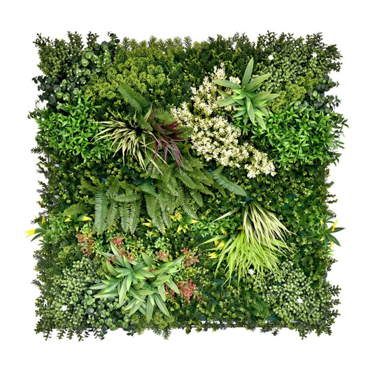 Premium Artificial Plants Green Wall Panel 1m x 1m - Gala C - Evergreenery