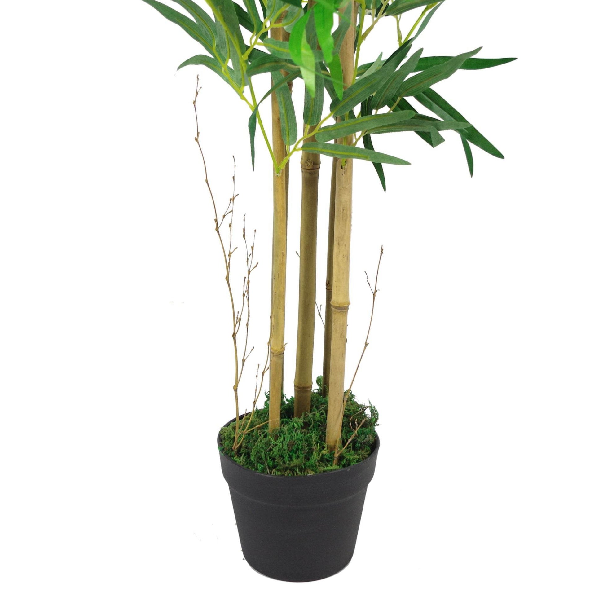 Large Artificial Bamboo Tree Plant Faux Silk Foliage 150cm (5ft) - Evergreenery