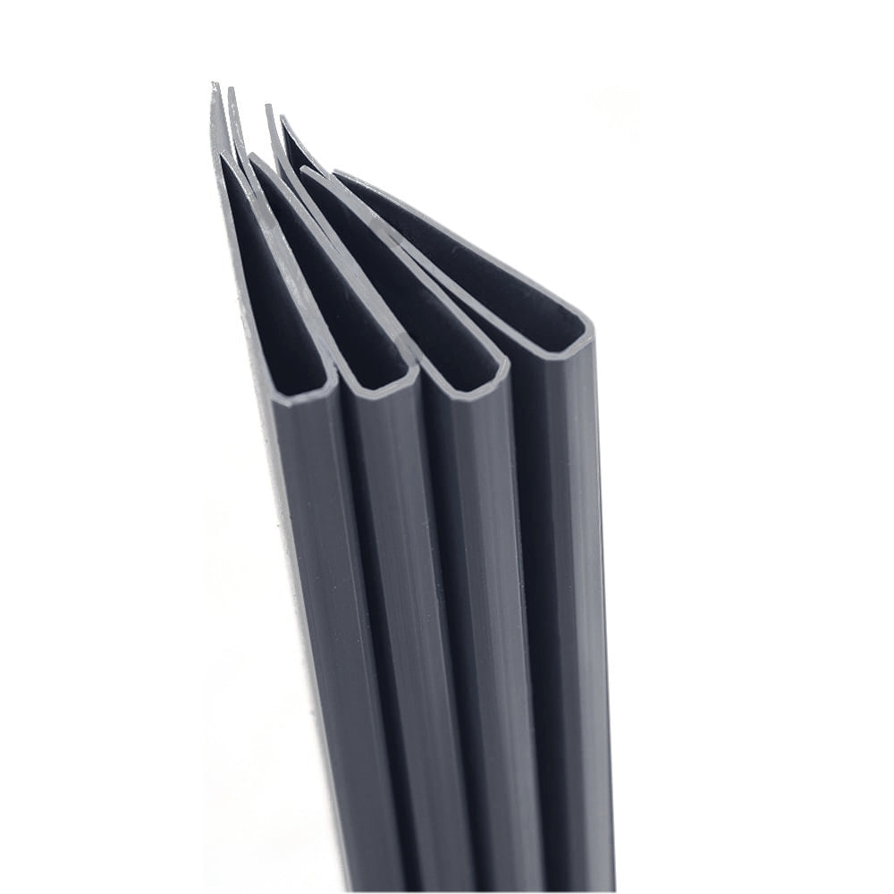 Edging / Stabilising Strips for PVC Screening - Grey 4 Pack