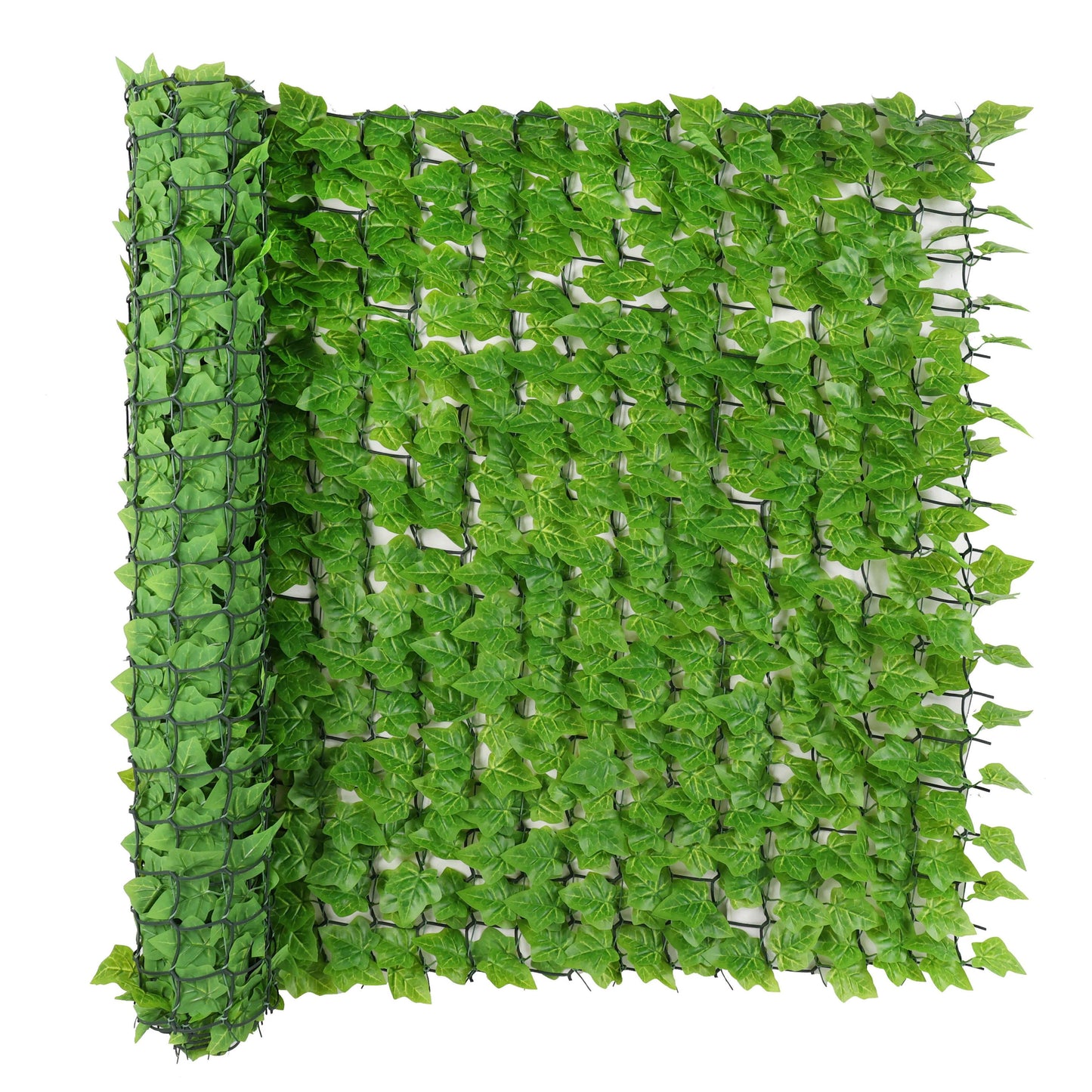 Premium Artificial Ivy Hedge Garden Fence Privacy Screening - Light Green