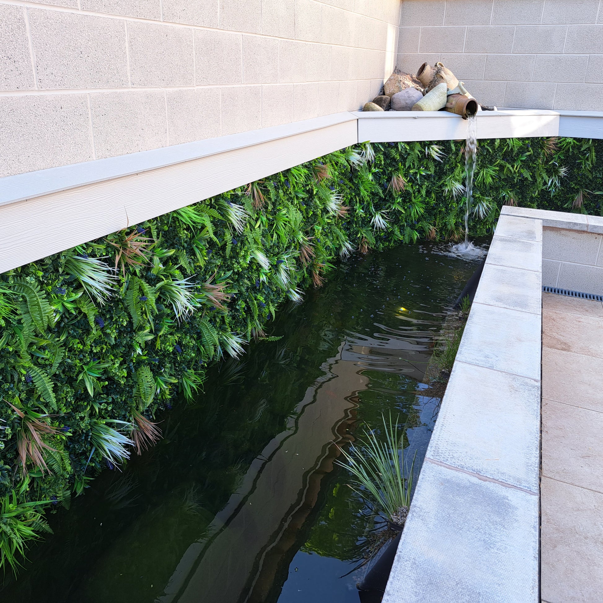 Premium Artificial Green Wall Panel 1m x 1m - Grassy Fern