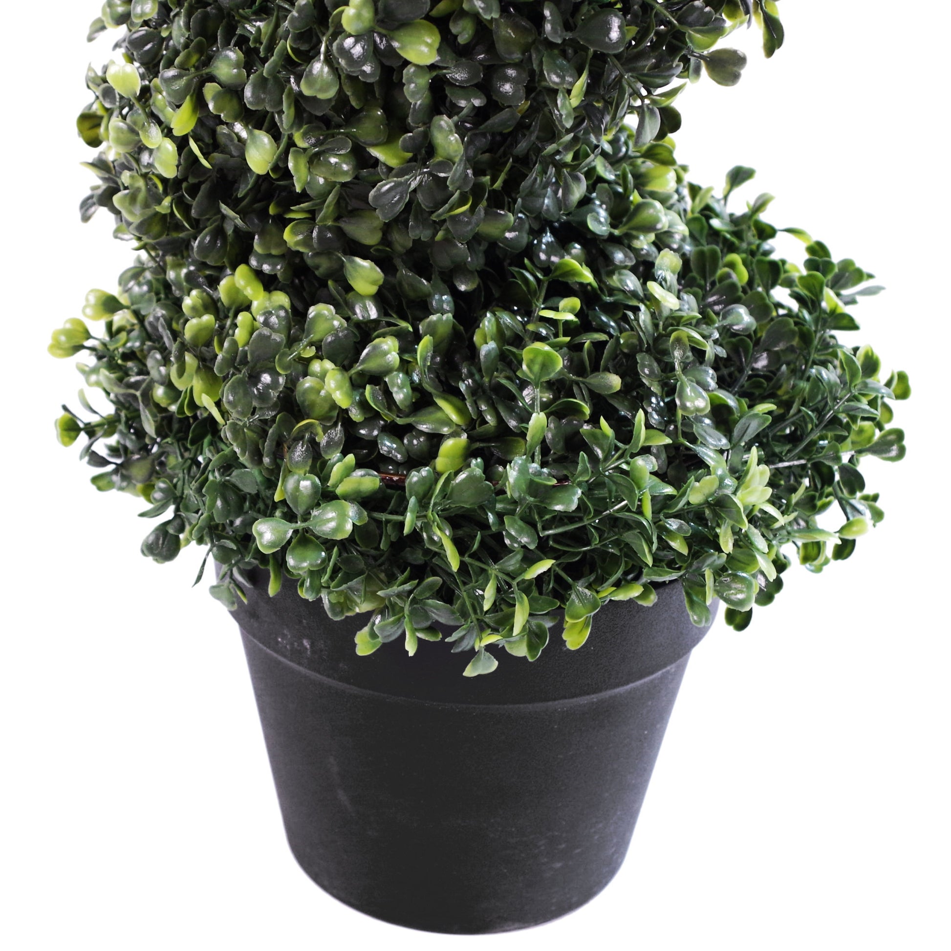 Artificial Topiary Spiral Boxwood Tree 120cm
