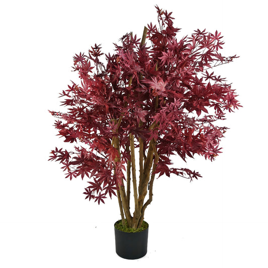 Large Artificial Red Maple Acer Tree 120cm