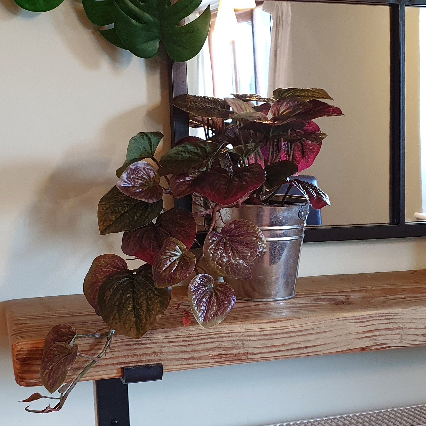 Artificial Trailing Purple Pothos Plant 35cm