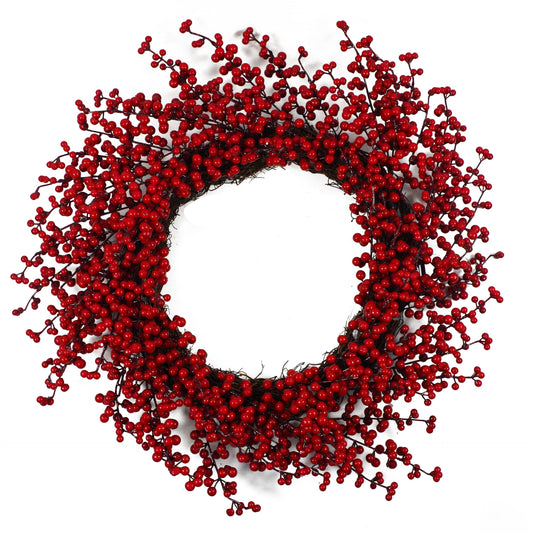 60cm Large Luxury Christmas Wreath - Red Berry Floristry