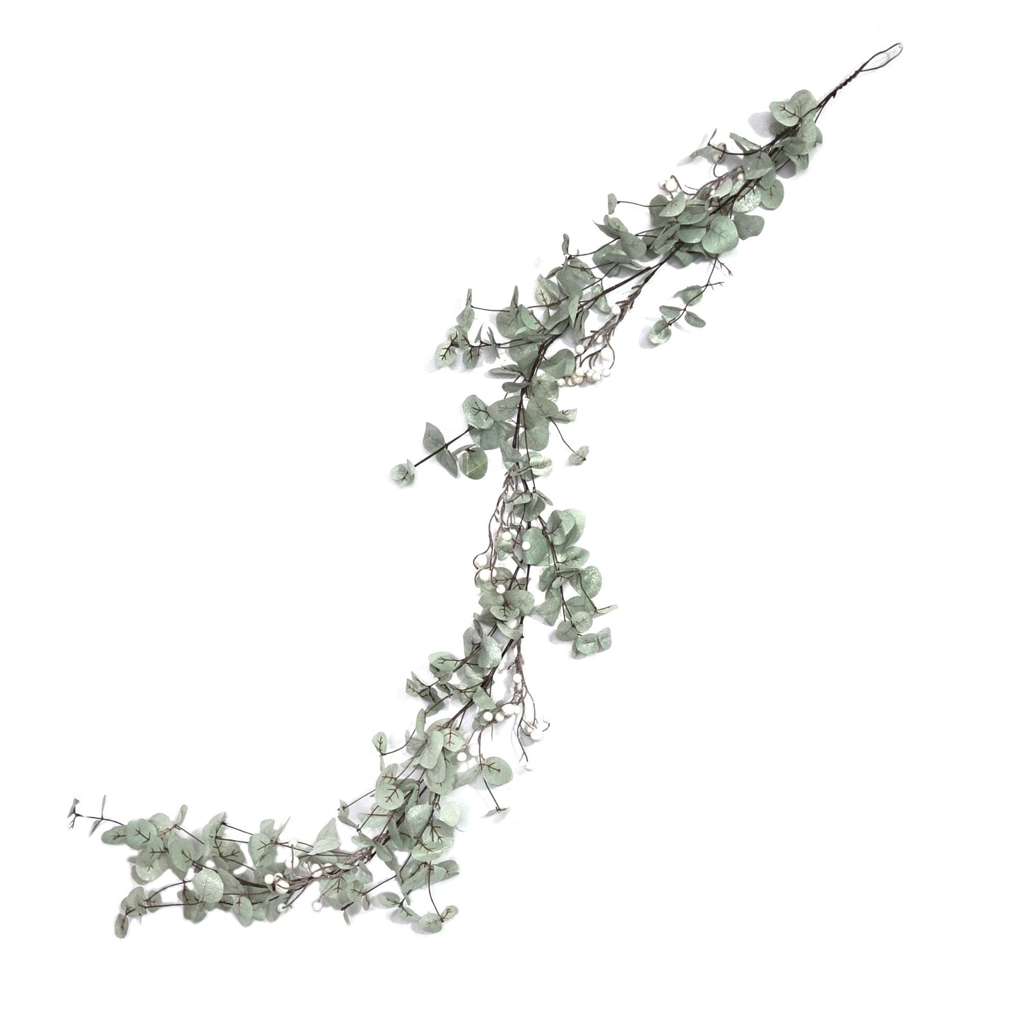 Frosted Pale Green & White Berry Garland 183cm