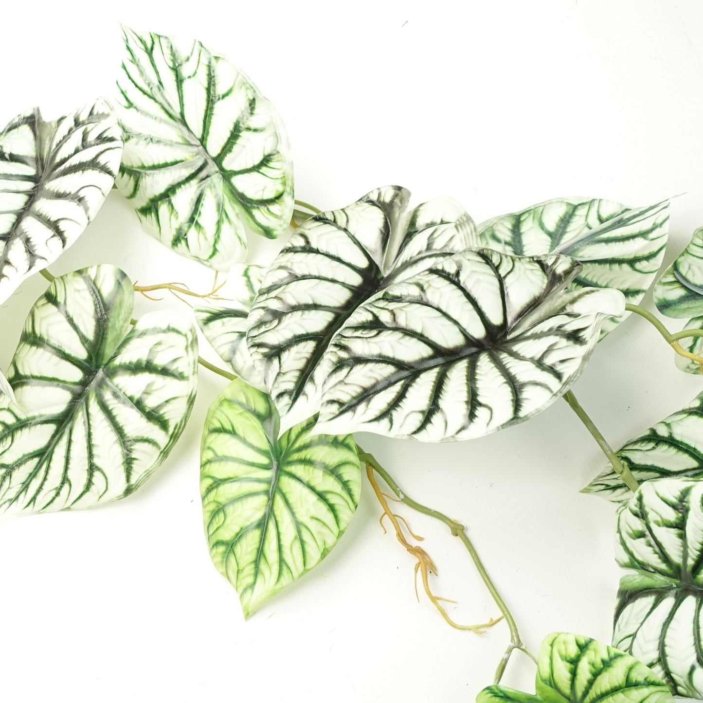 Artificial Hanging Trailing Plant Alocasia Dragon Scale 120cm - Light
