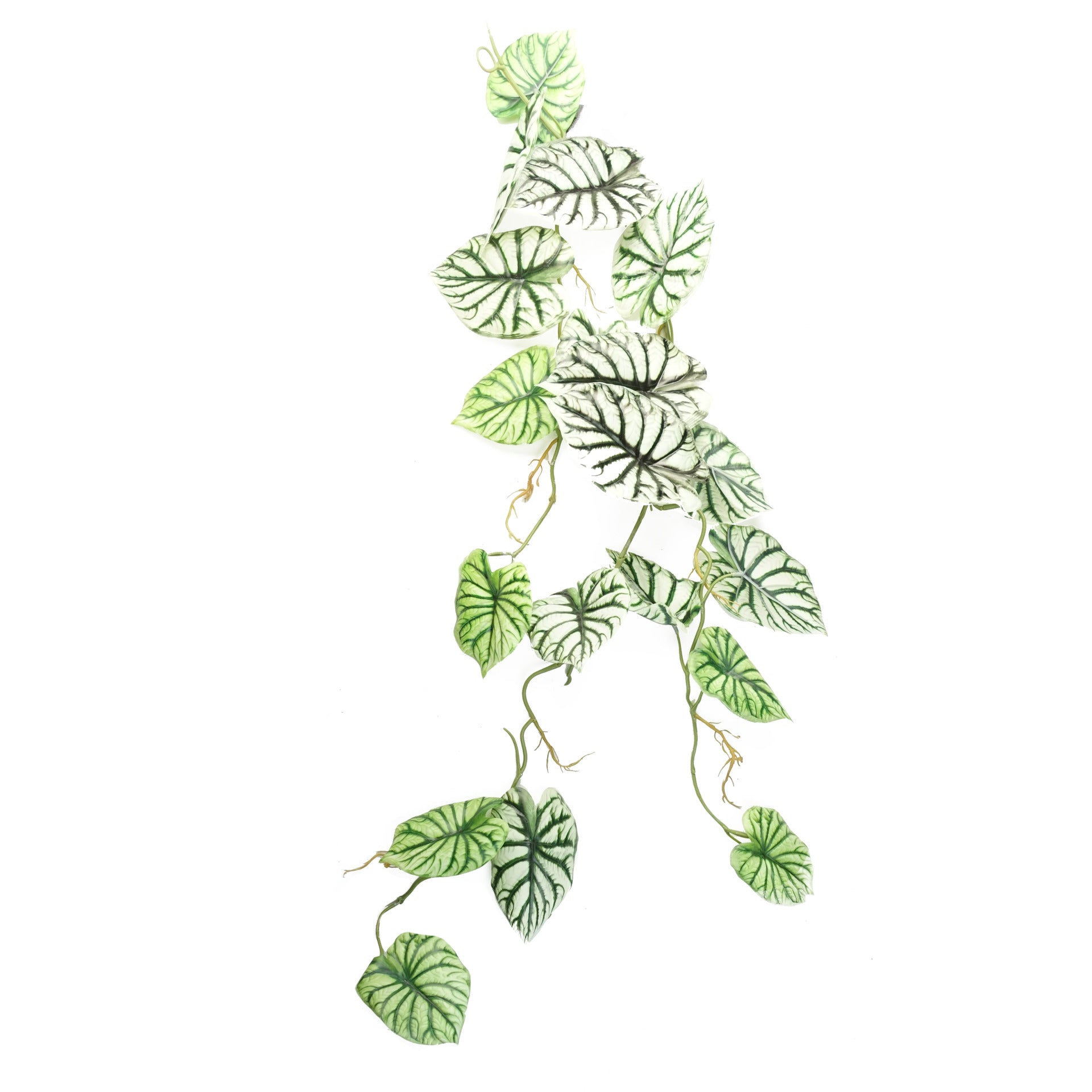Artificial Hanging Trailing Plant Alocasia Dragon Scale 120cm - Light