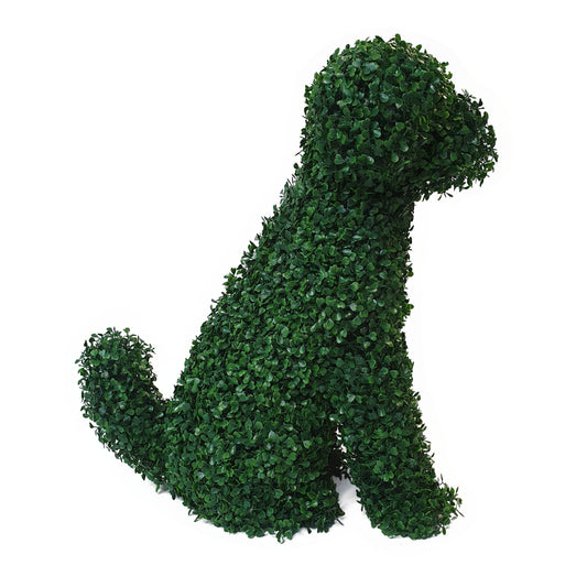 Topiary Dog Artificial Boxwood 60cm - Evergreenery
