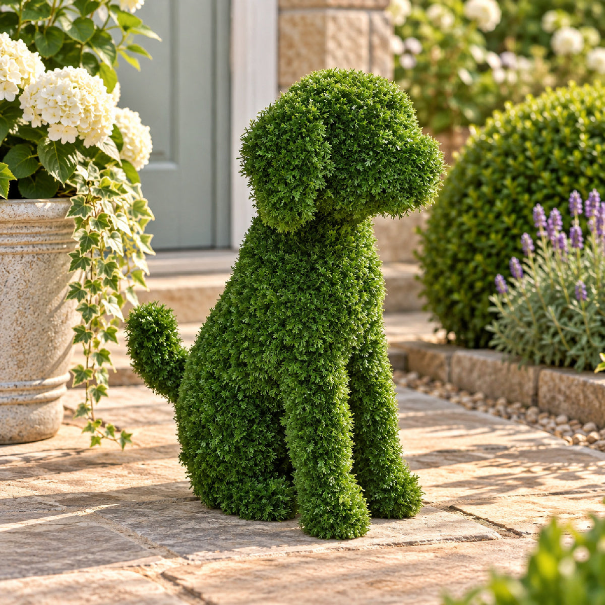 Topiary Dog Artificial Cedar Leaf 60cm