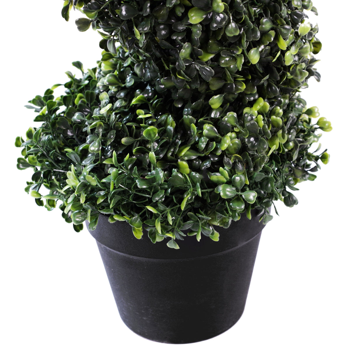 Artificial Boxwood Spiral Topiary Tree - UV Resistant Outdoor