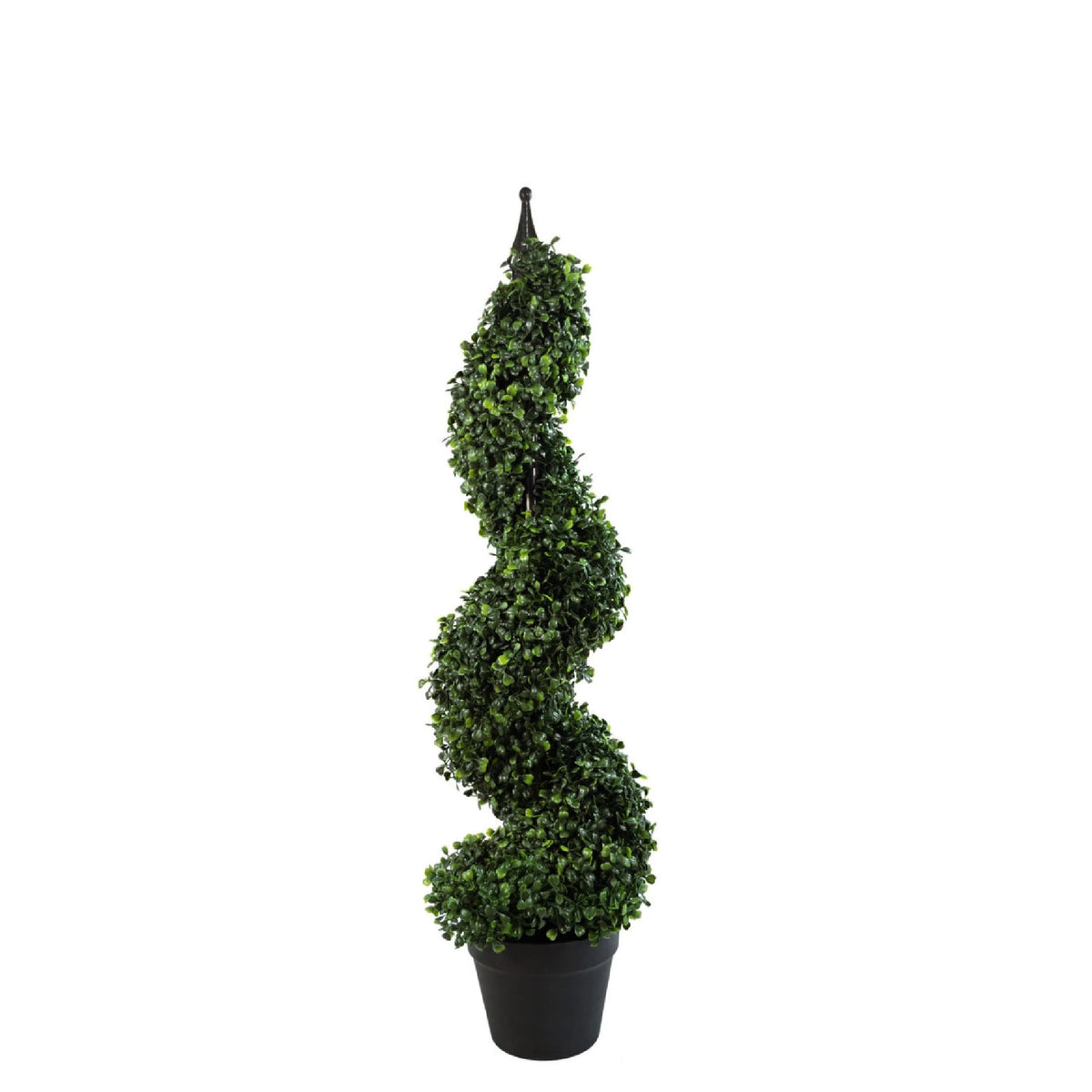 90cm Artificial Boxwood Spiral Topiary Tree - UV Resistant Outdoor