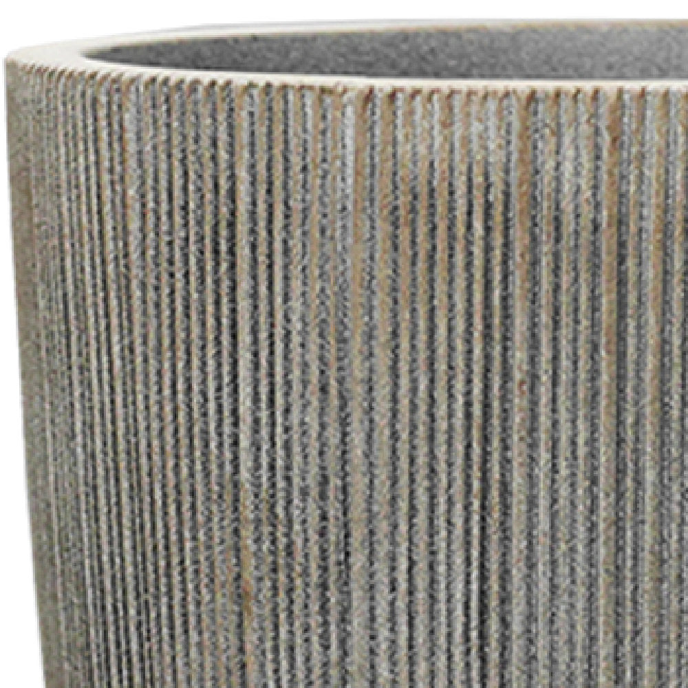 Milan Ruffled Plant Pot 31 x 31cm 17L - Sandstone