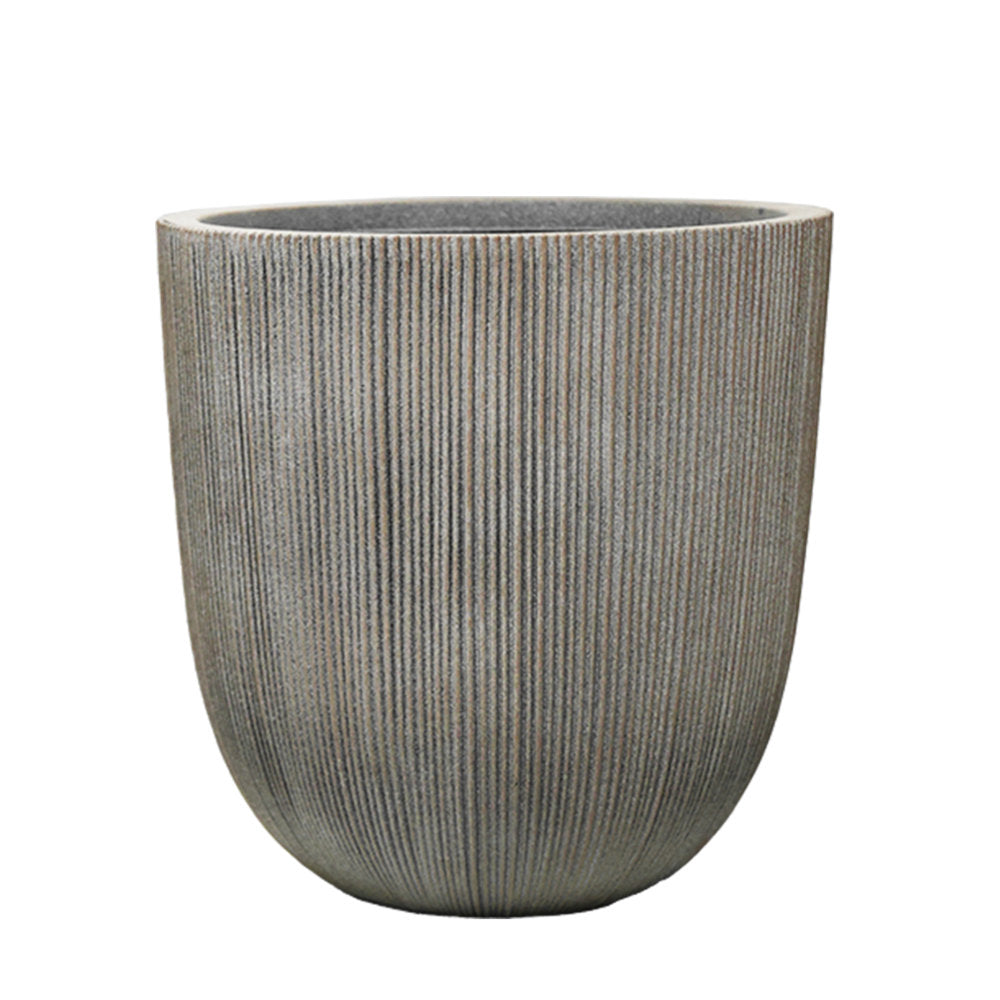 Milan Ruffled Plant Pot 31 x 31cm 17L - Sandstone