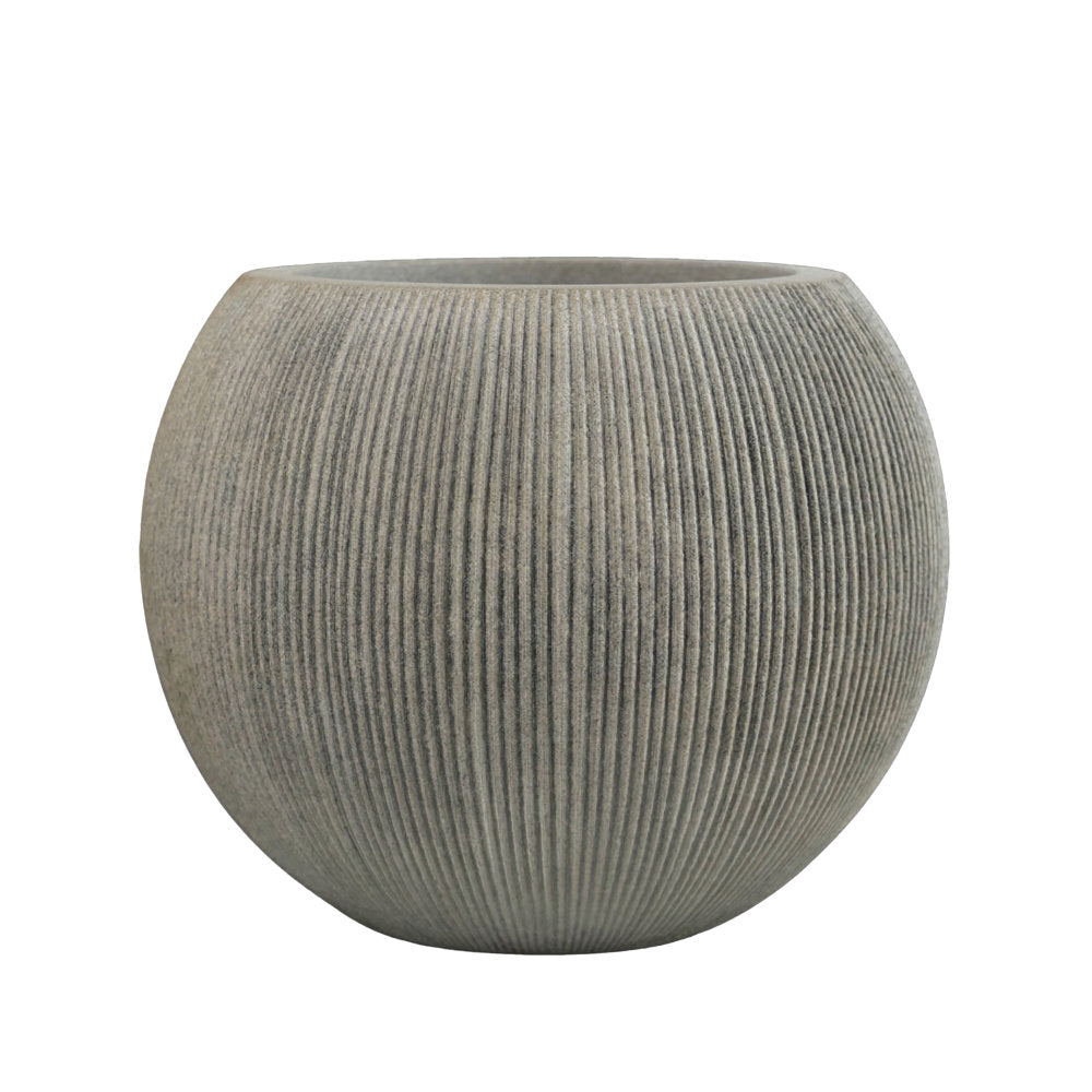 Milan Round Ruffled Plant Pot 37 x 30cm, 23L - Sandstone