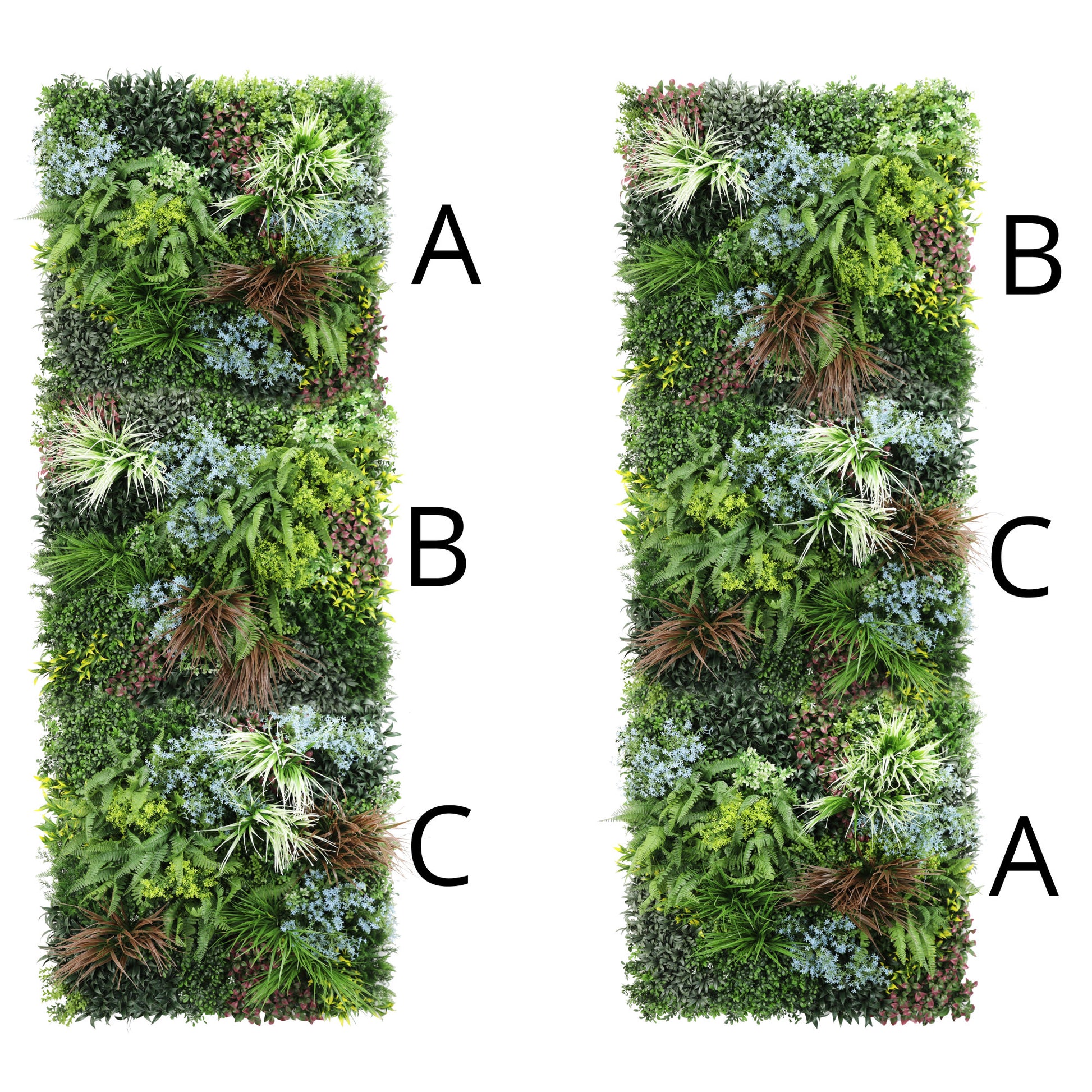 Premium Artificial Plants Green Wall Panel 1m x 1m - Pandora
