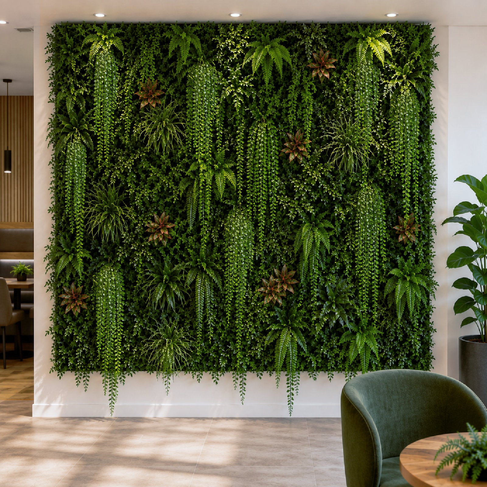 Artificial Hanging String of Pearls Bush 80cm