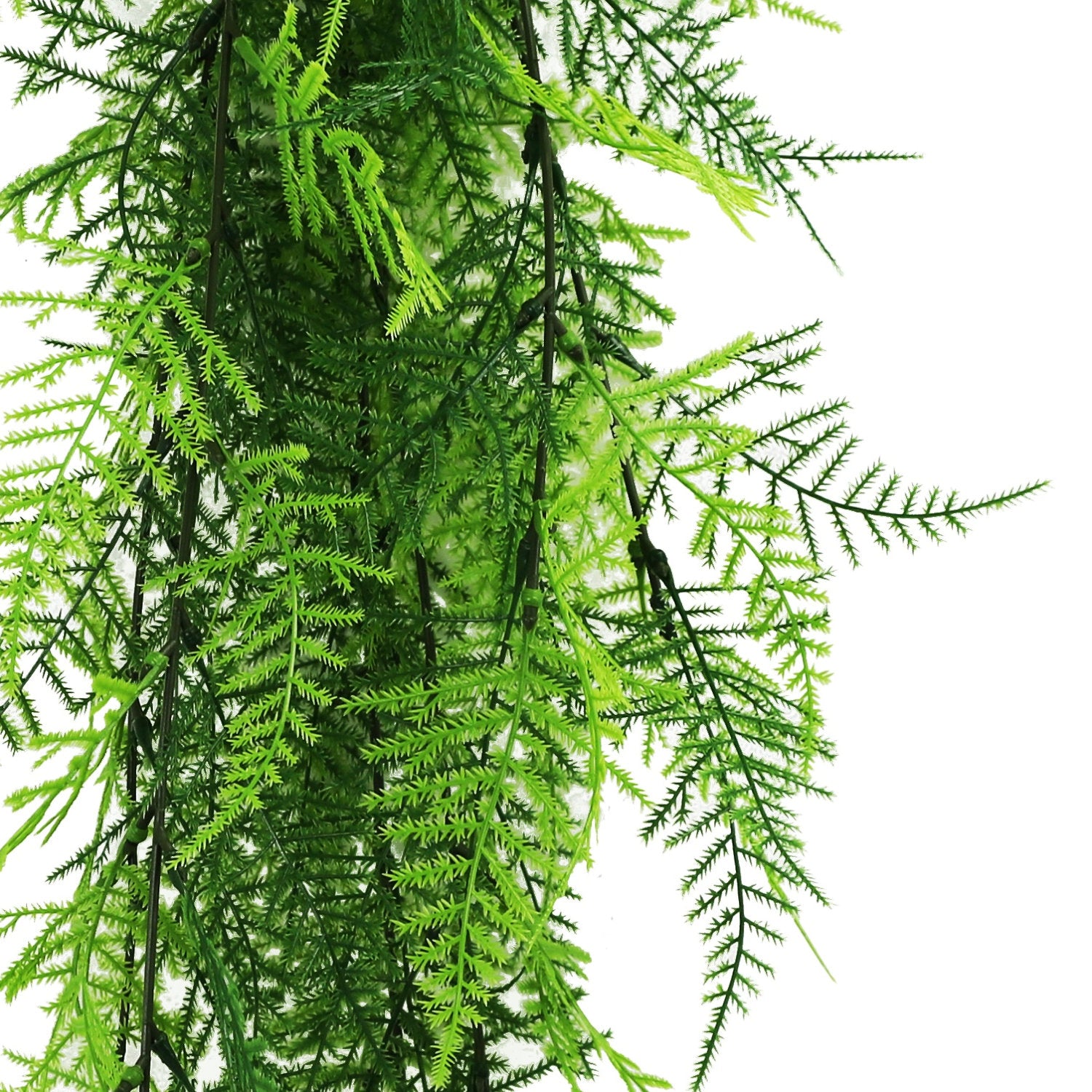 Artificial Hanging Woodland Fern Bush 77cm
