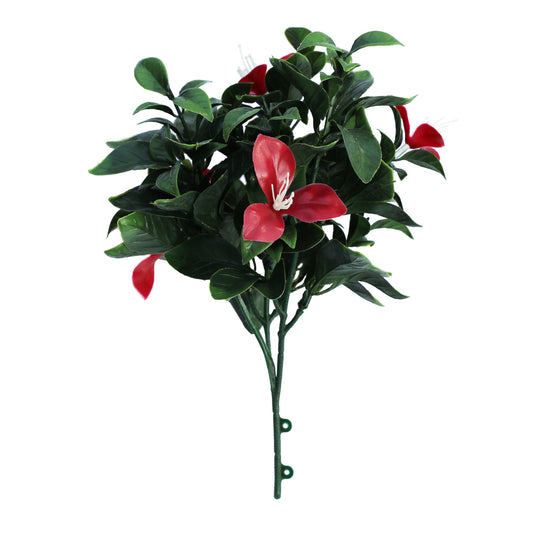 Artificial Red Flower Branch 26cm