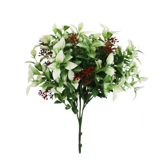 Artificial Flowering Holly Branch 28cm