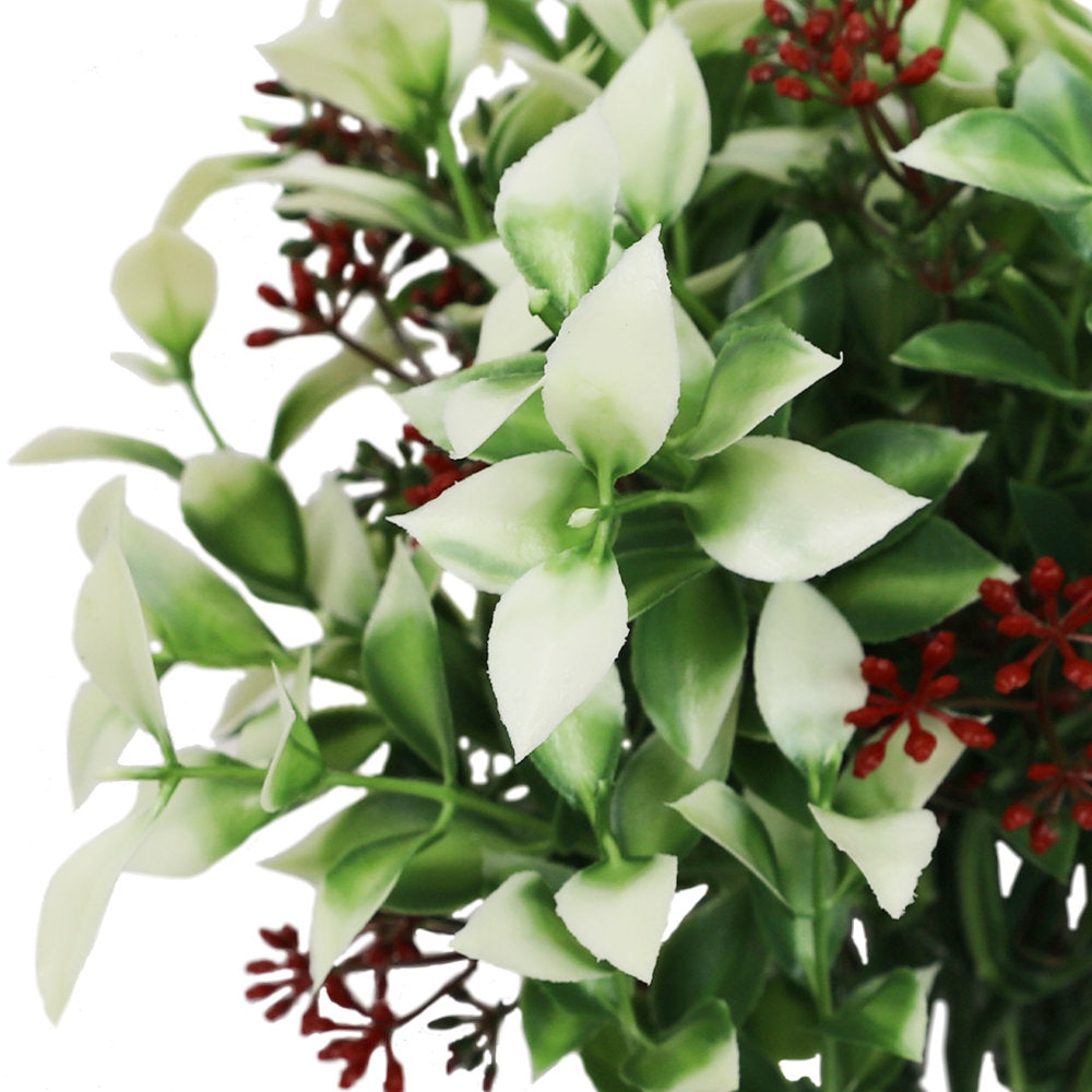 Artificial Flowering Holly Branch 28cm