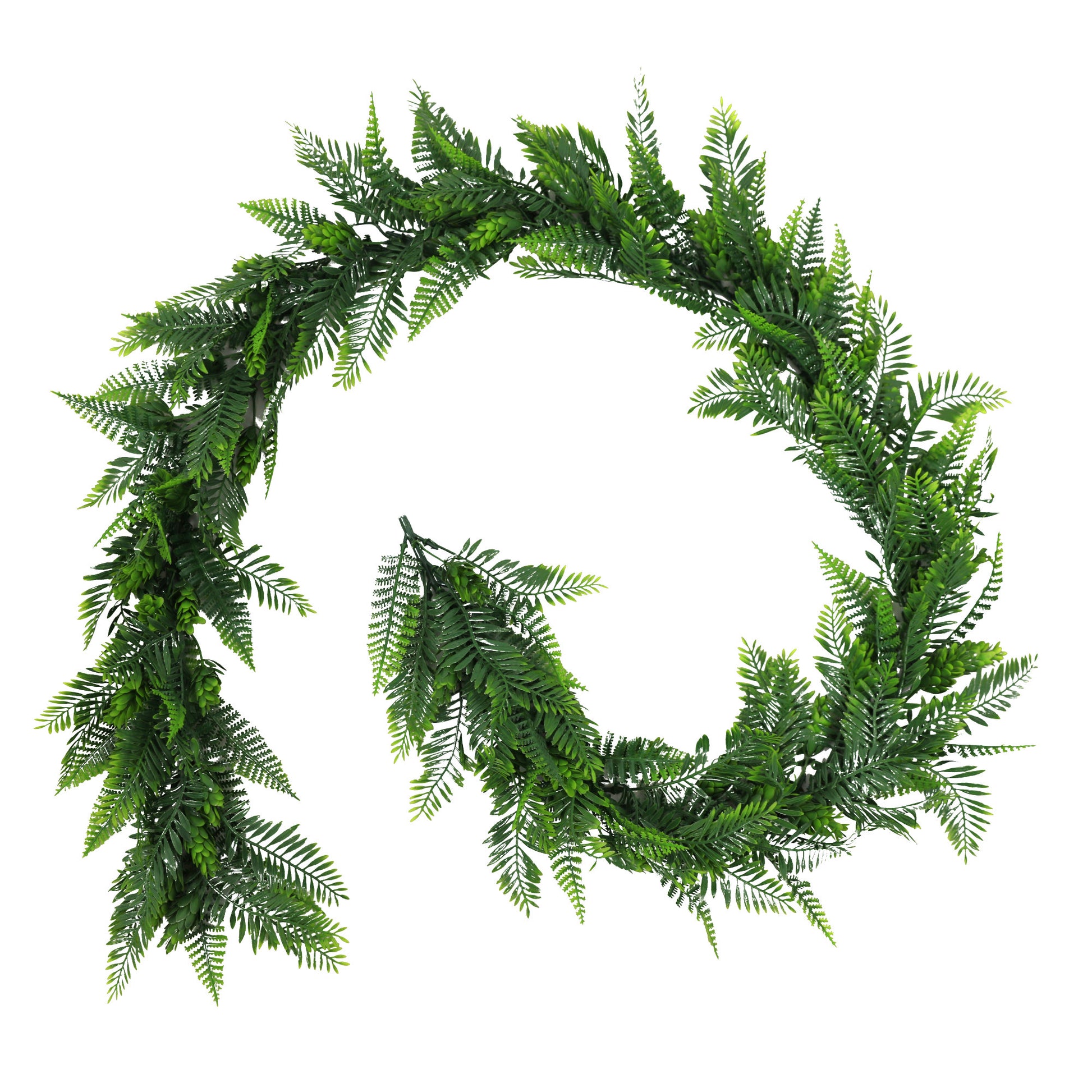 Artificial Woodland Fern Garland 150cm