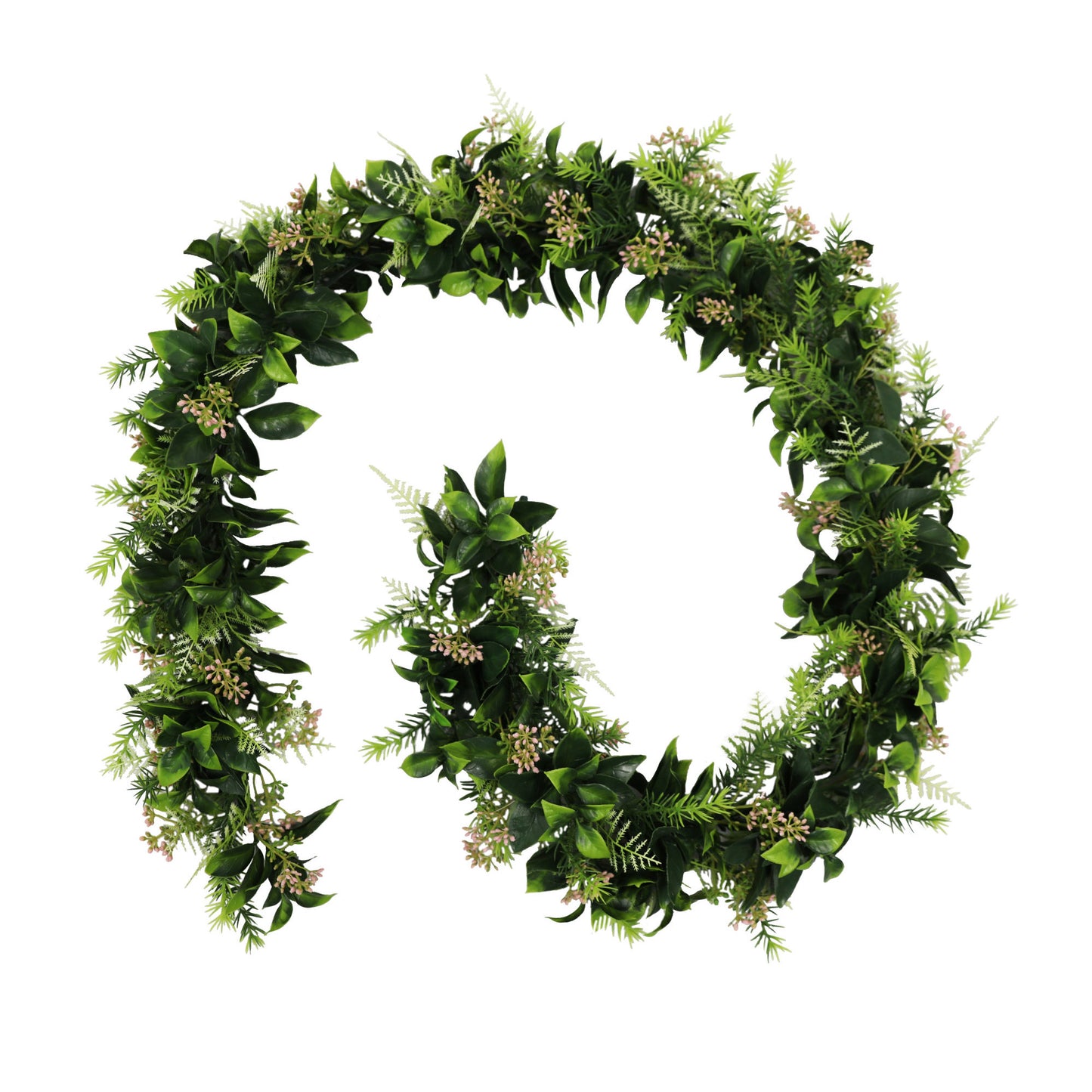 Artificial Trailing Pink Flowering Garland 150cm