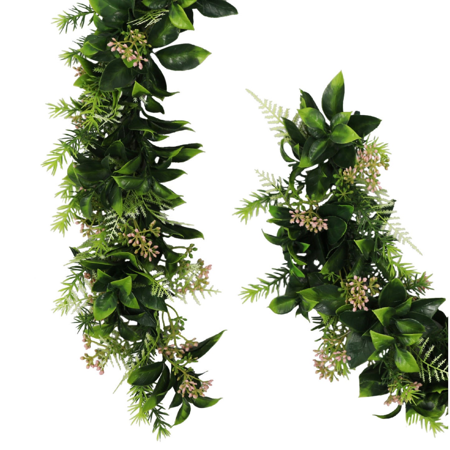Artificial Trailing Pink Flowering Garland 150cm