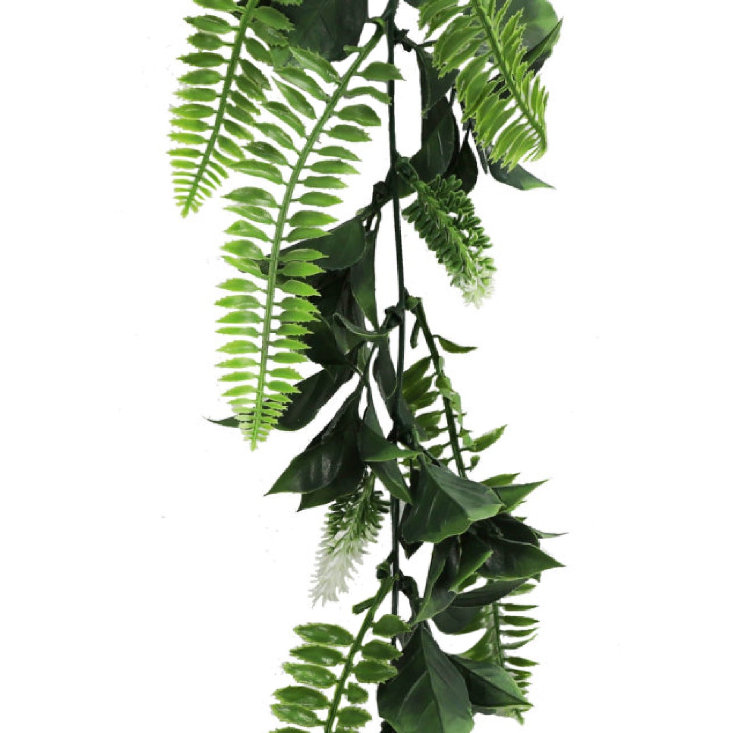 Artificial Fern & White Flower Vine 60cm