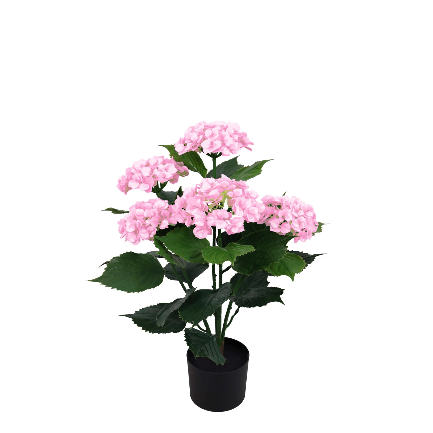 Artificial Hydrangea Bush Pink UV Protected - 60cm