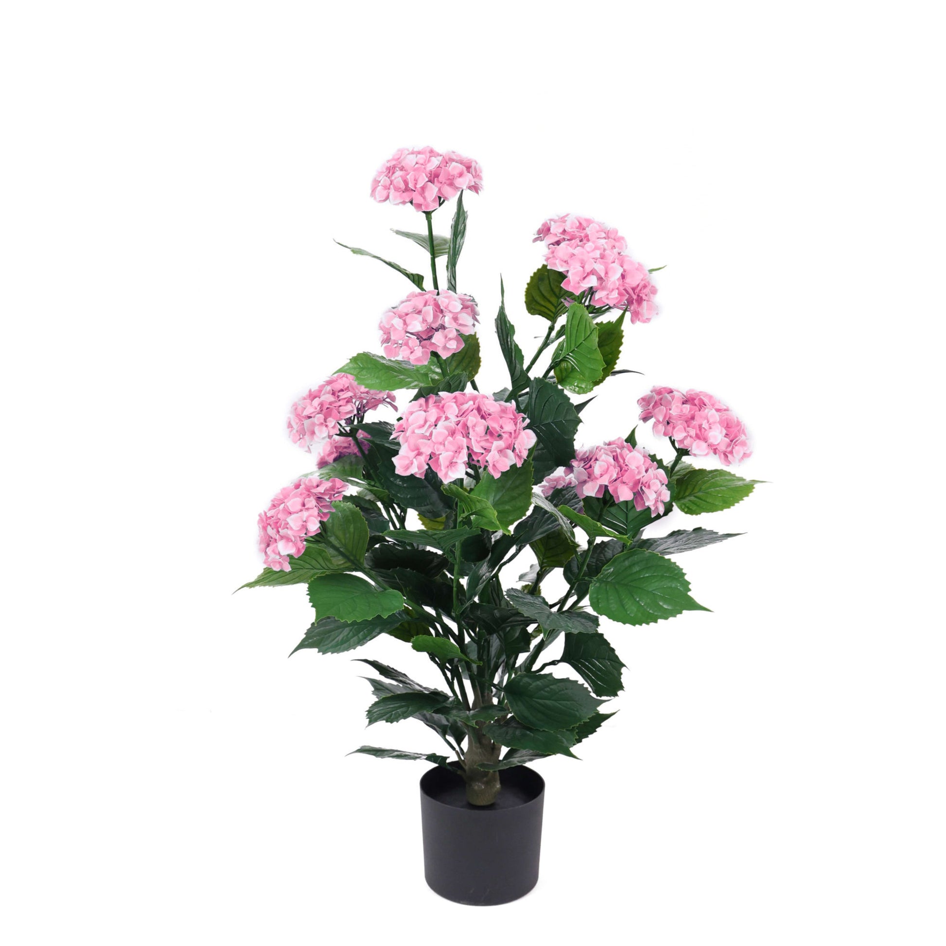 Artificial Hydrangea Bush Pink UV Protected - 90cm