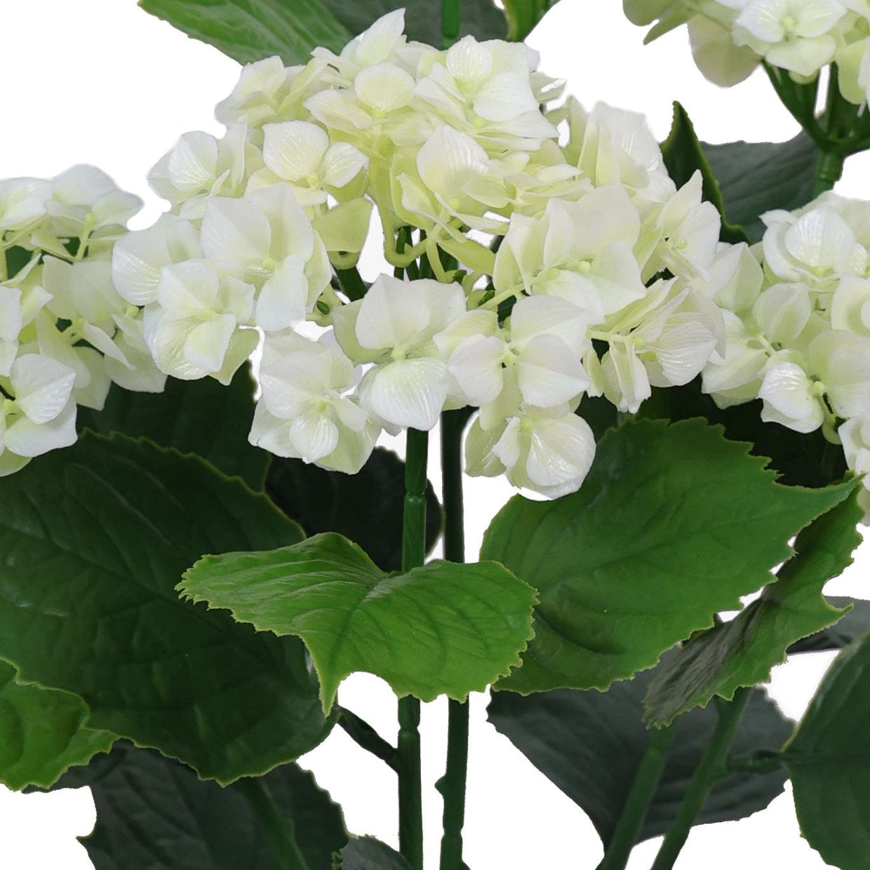 Artificial Hydrangea Bush White UV Protected