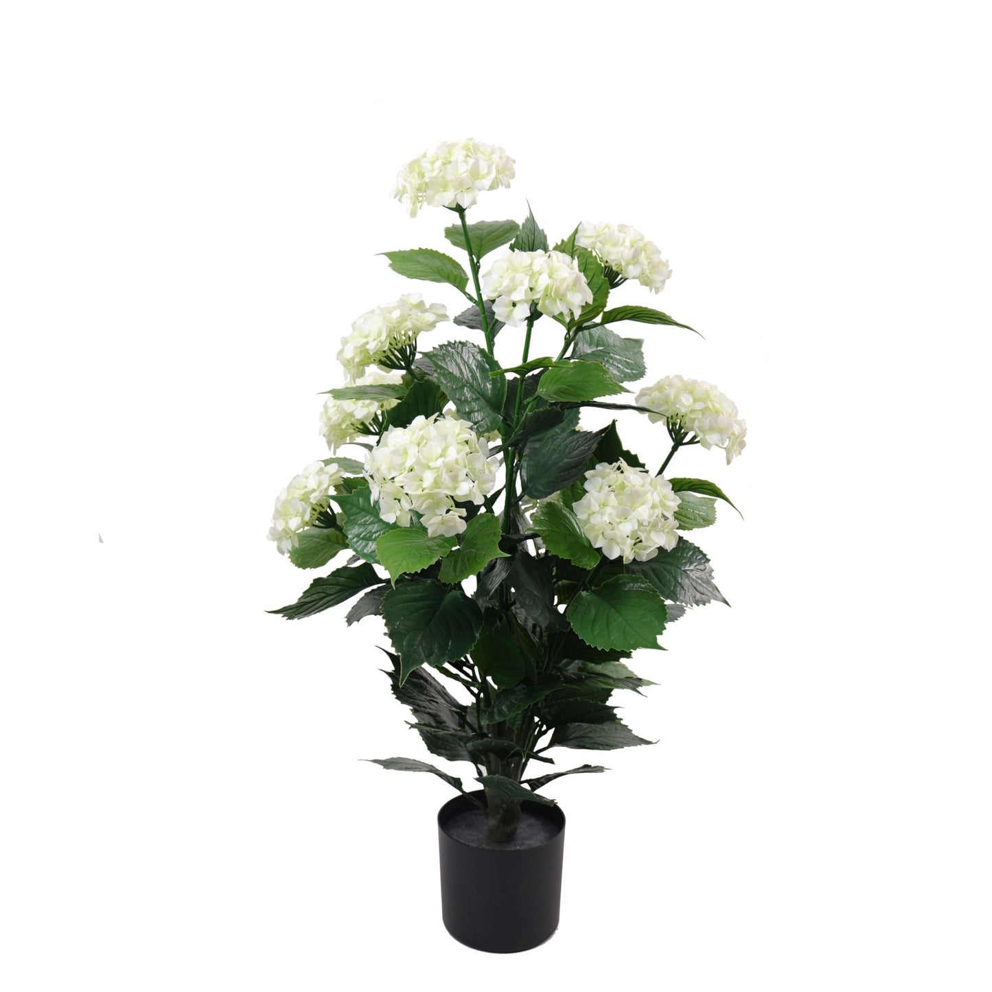 Artificial Hydrangea Bush White UV Protected - 90cm