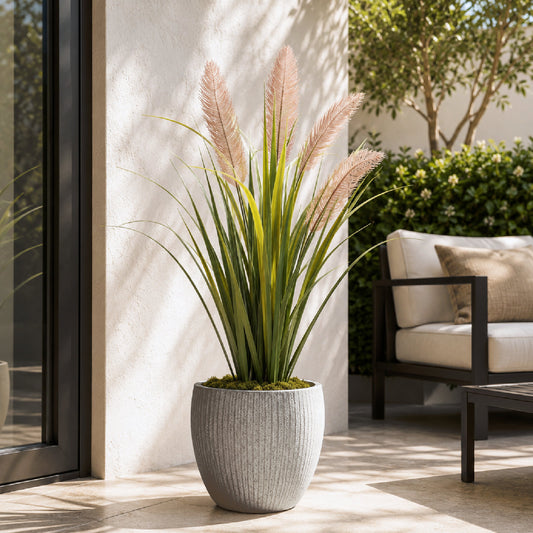 Artificial Pampas Grass Plant UV Protected - 90cm