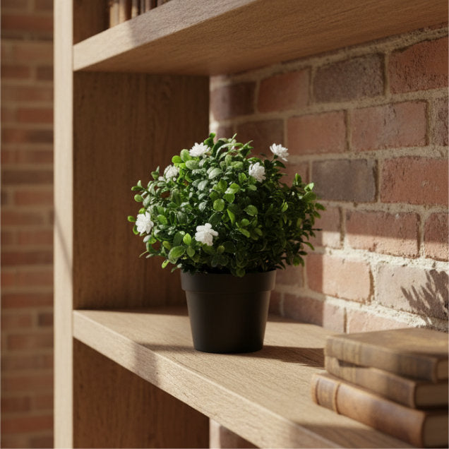 Small Potted Jasmine Artificial Plant 22cm
