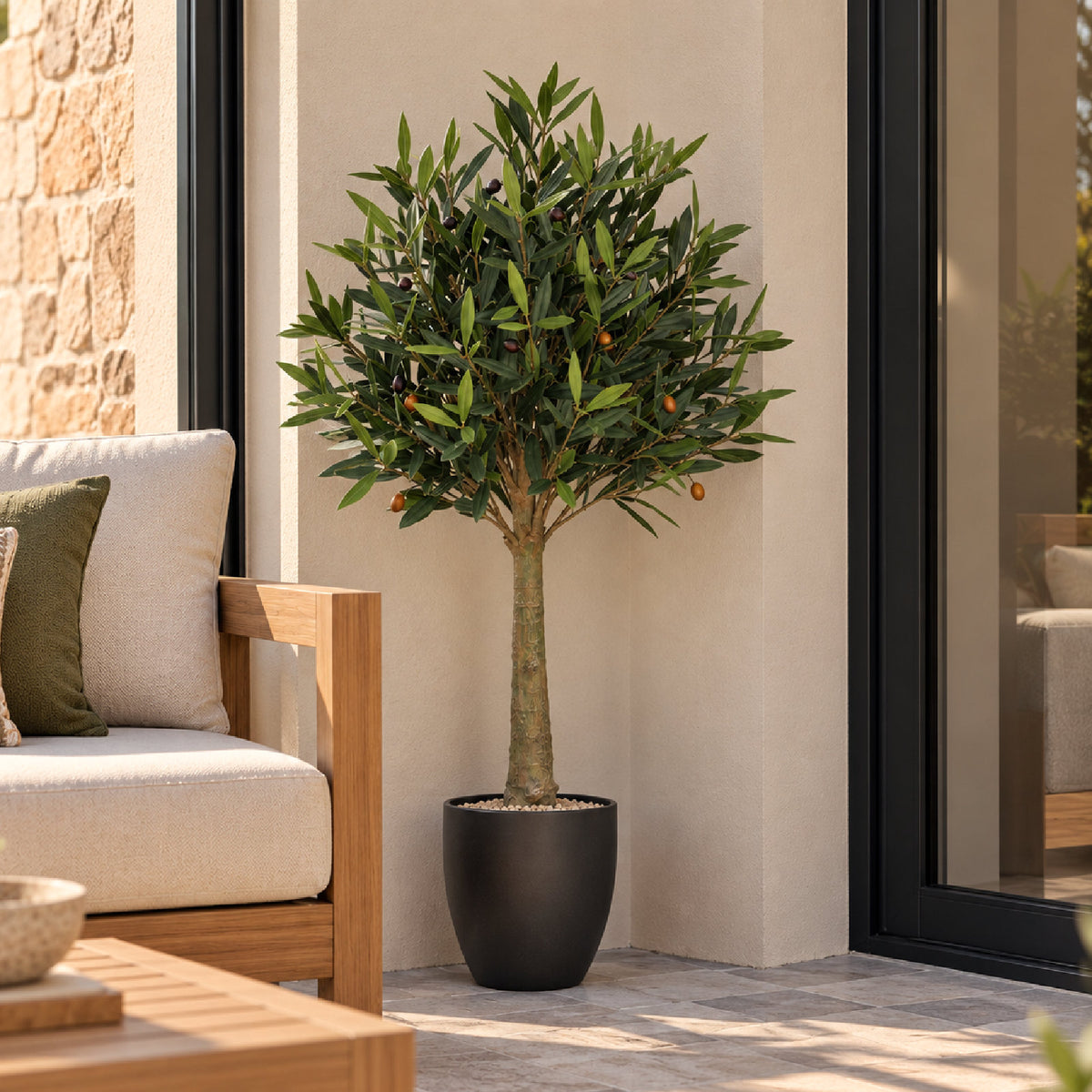 Artificial Olive Tree UV Resistant Outdoor - 110cm