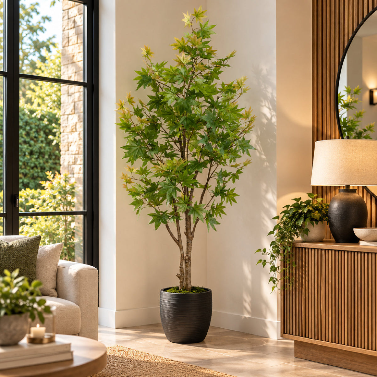 Artificial Green Maple Tree 165cm
