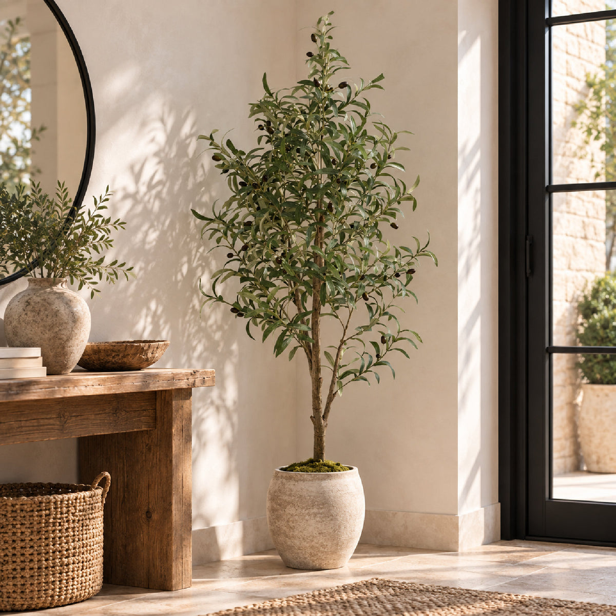 Artificial Olive Tree with Olives - 155cm
